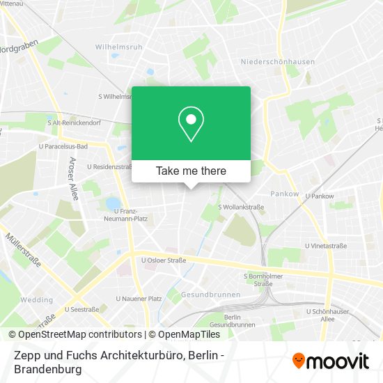 Zepp und Fuchs Architekturbüro map