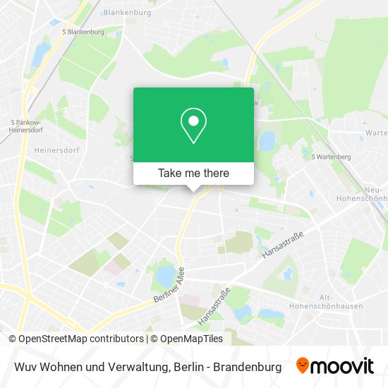 Wuv Wohnen und Verwaltung map