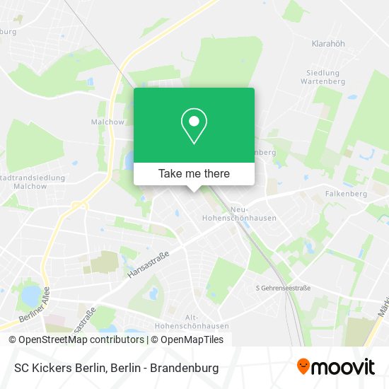 SC Kickers Berlin map