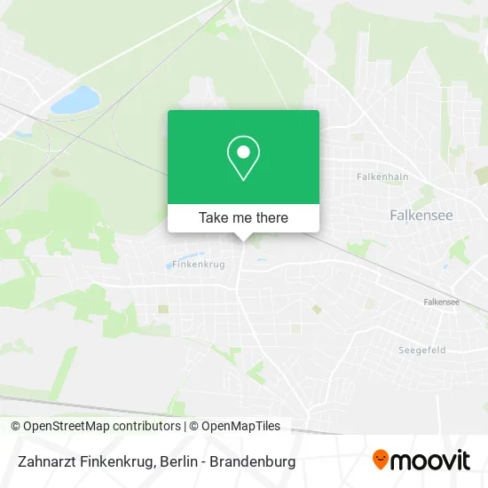 Карта Zahnarzt Finkenkrug