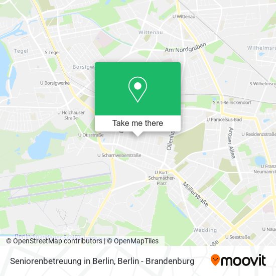 Seniorenbetreuung in Berlin map