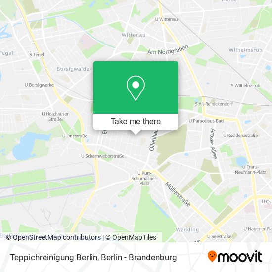 Teppichreinigung Berlin map