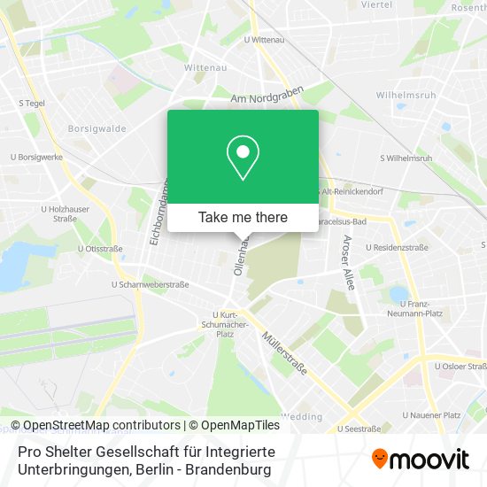 Pro Shelter Gesellschaft für Integrierte Unterbringungen map