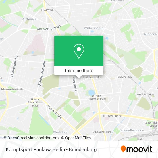 Kampfsport Pankow map
