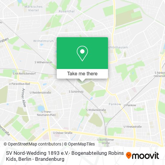 SV Nord-Wedding 1893 e.V.- Bogenabteilung Robins Kids map