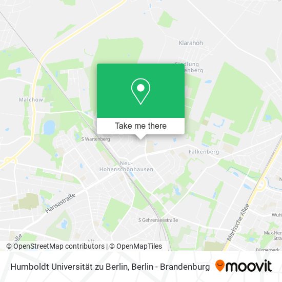 Humboldt Universität zu Berlin map