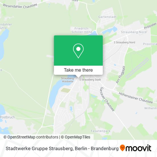 Карта Stadtwerke Gruppe Strausberg