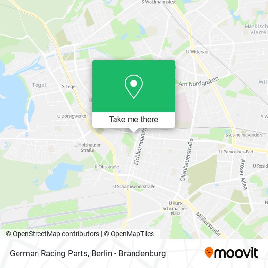 German Racing Parts map