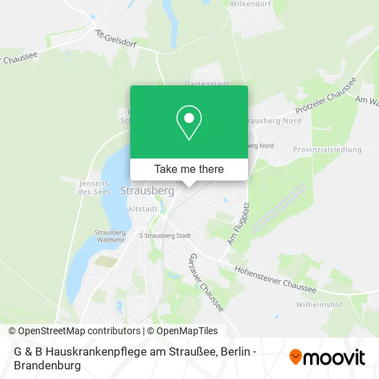 Карта G & B Hauskrankenpflege am Straußee