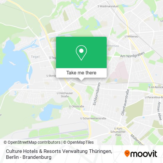 Карта Culture Hotels & Resorts Verwaltung Thüringen