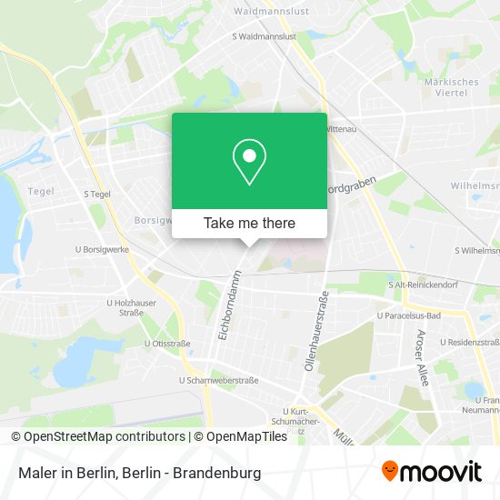 Maler in Berlin map