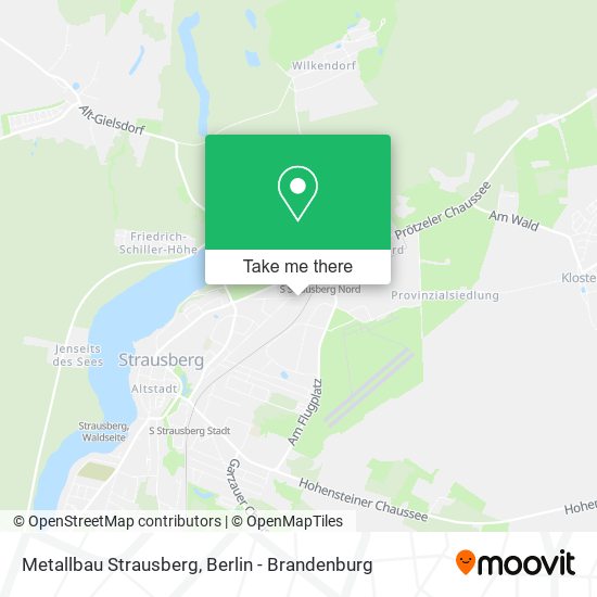 Metallbau Strausberg map