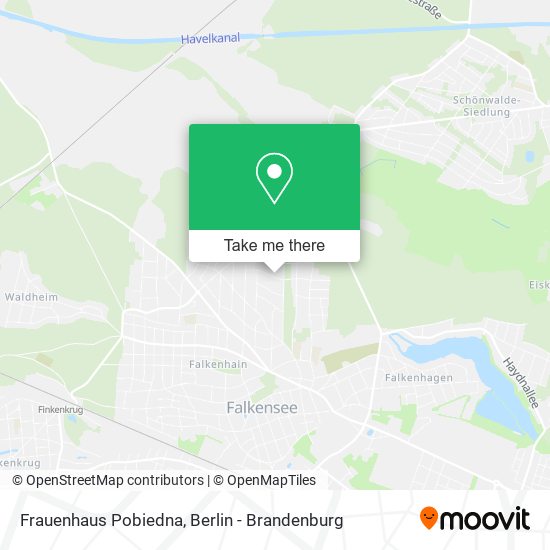 Frauenhaus Pobiedna map