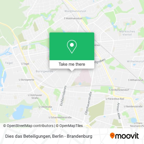 Dies das Beteiligungen map