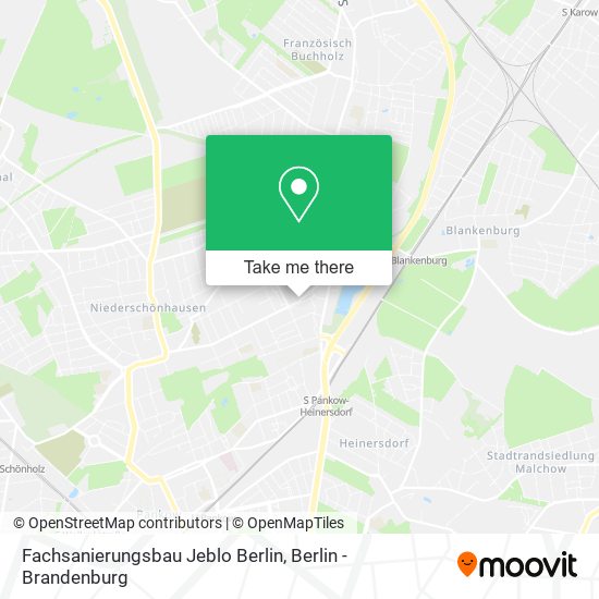Карта Fachsanierungsbau Jeblo Berlin