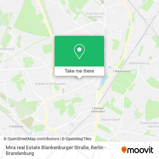 Карта Mira real Estate Blankenburger Straße