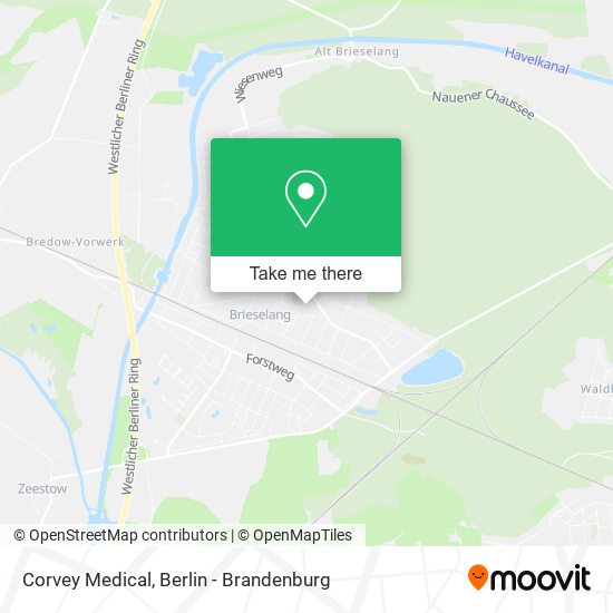 Corvey Medical map