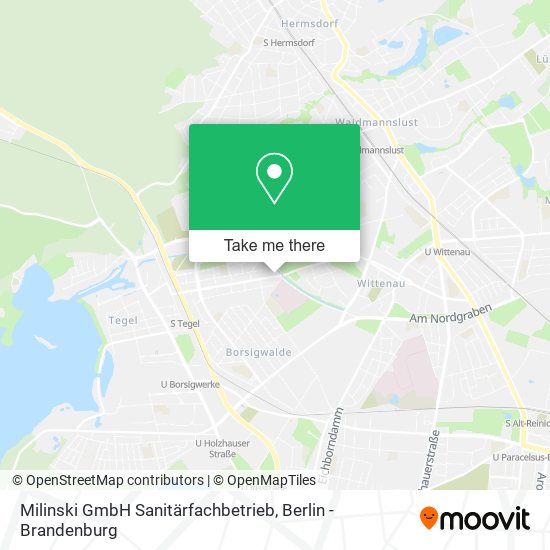 Карта Milinski GmbH Sanitärfachbetrieb