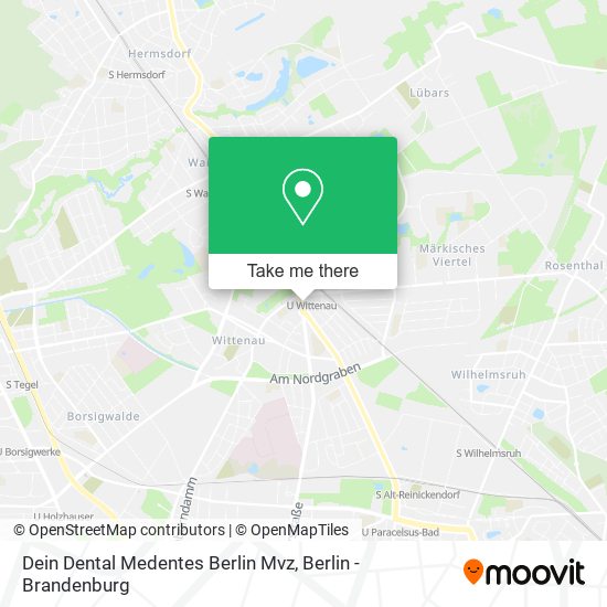 Карта Dein Dental Medentes Berlin Mvz