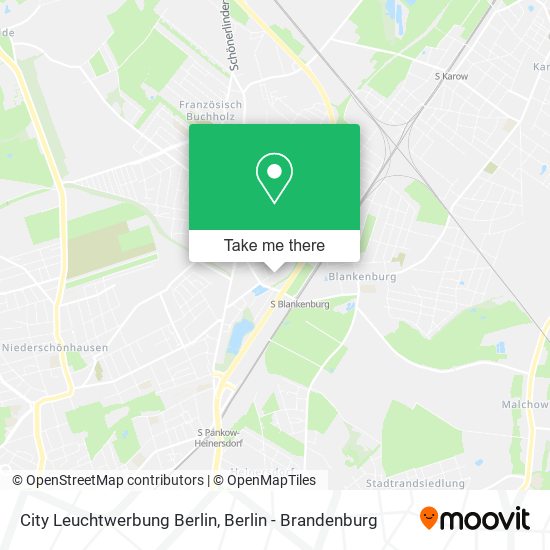Карта City Leuchtwerbung Berlin