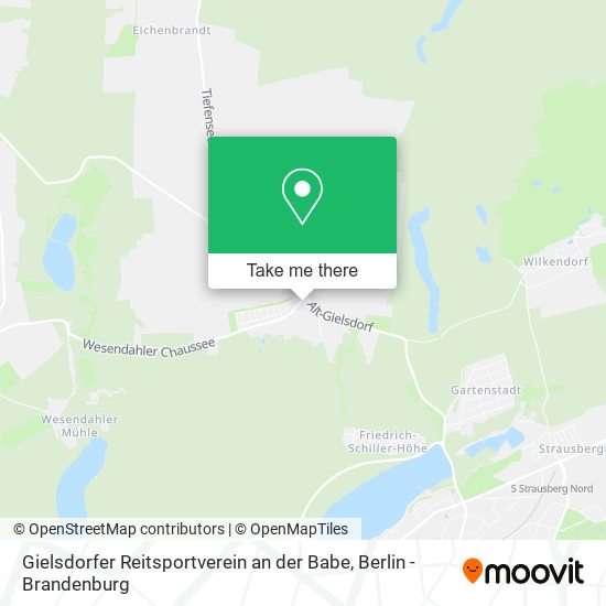 Gielsdorfer Reitsportverein an der Babe map