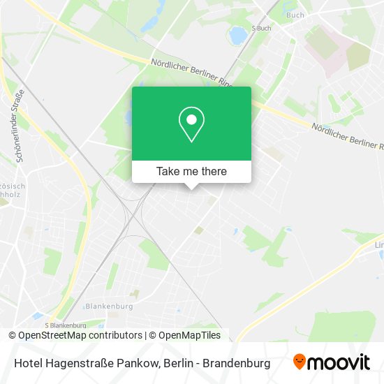 Hotel Hagenstraße Pankow map