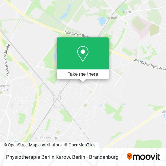 Карта Physiotherapie Berlin Karow