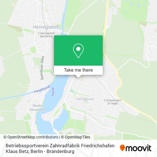 Betriebssportverein Zahnradfabrik Friedrichshafen Klaus Betz map