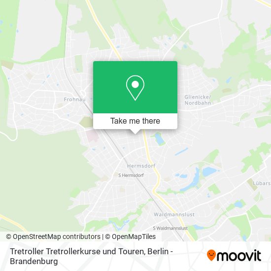 Tretroller Tretrollerkurse und Touren map