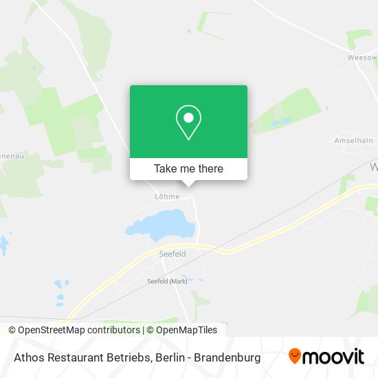 Карта Athos Restaurant Betriebs