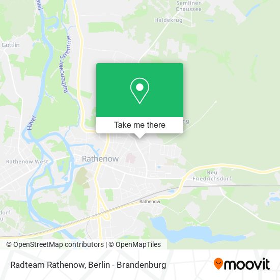 Radteam Rathenow map