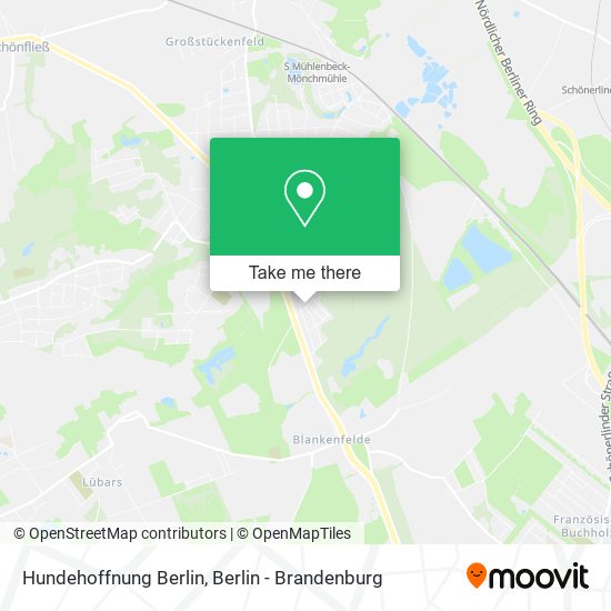 Карта Hundehoffnung Berlin