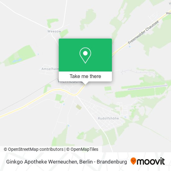 Карта Ginkgo Apotheke Werneuchen