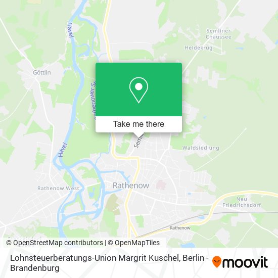 Карта Lohnsteuerberatungs-Union Margrit Kuschel