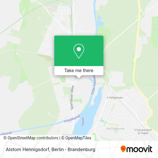 Alstom Hennigsdorf map