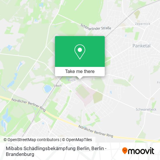 Mibabs Schädlingsbekämpfung Berlin map