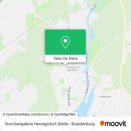Storchengalerie Hennigsdorf map