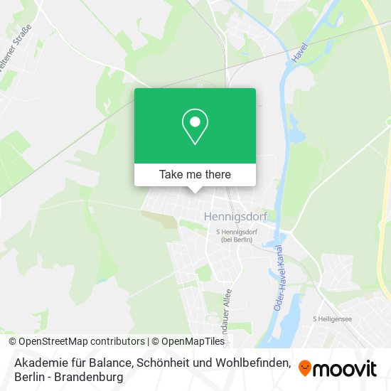 Akademie für Balance, Schönheit und Wohlbefinden map