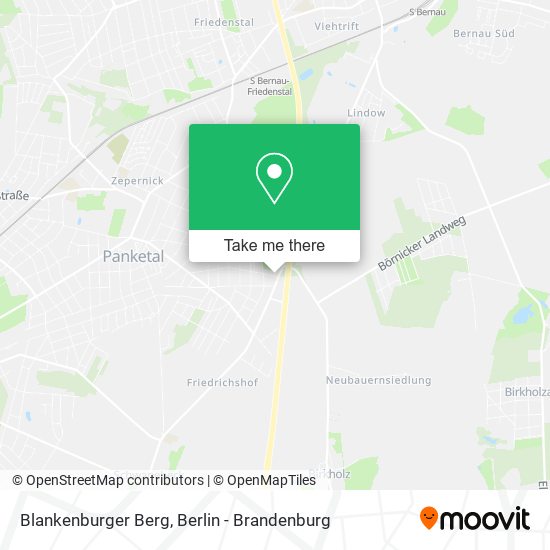 Blankenburger Berg map