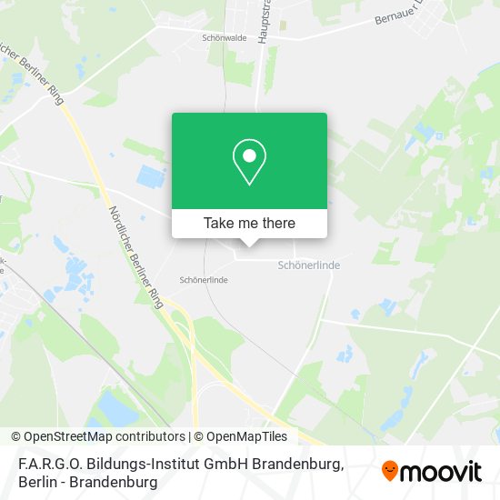 Карта F.A.R.G.O. Bildungs-Institut GmbH Brandenburg