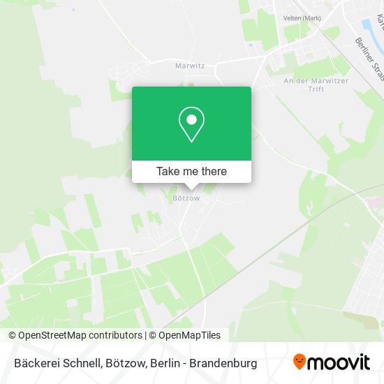 Bäckerei Schnell, Bötzow map