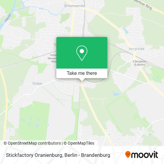 Stickfactory Oranienburg map