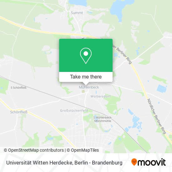 Universität Witten Herdecke map