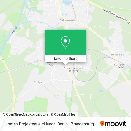 Homes Projektentwicklungs map