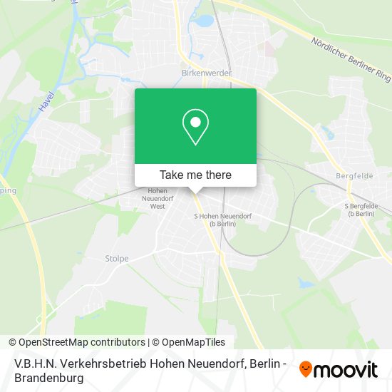 V.B.H.N. Verkehrsbetrieb Hohen Neuendorf map
