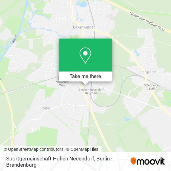 Карта Sportgemeinschaft Hohen Neuendorf
