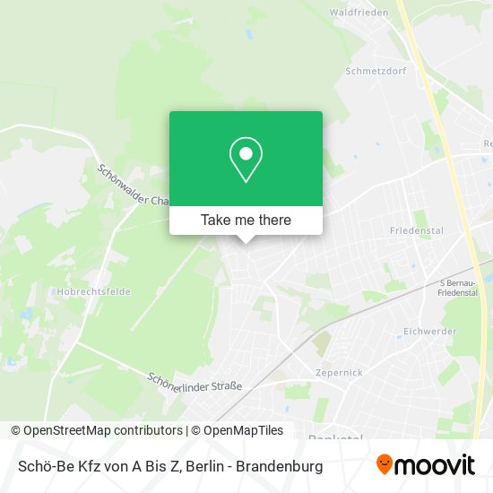 Карта Schö-Be Kfz von A Bis Z