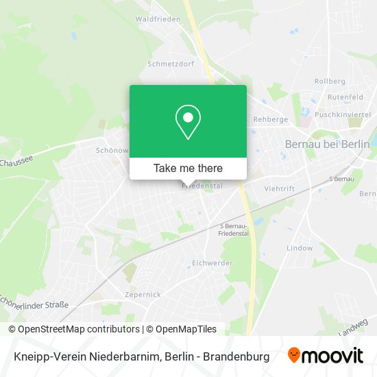 Kneipp-Verein Niederbarnim map