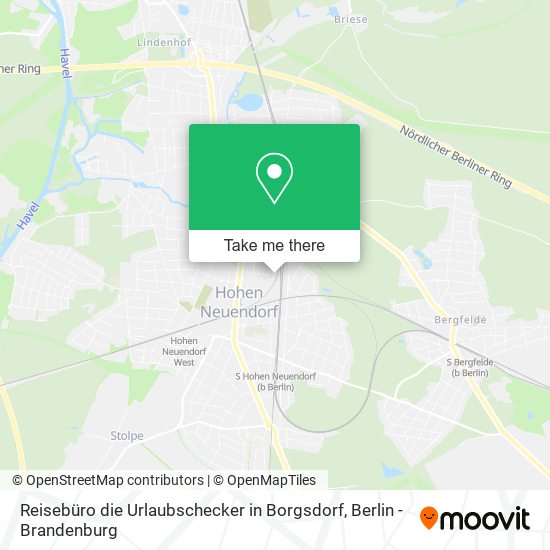 Reisebüro die Urlaubschecker in Borgsdorf map