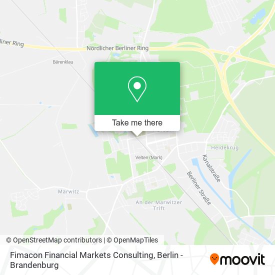 Fimacon Financial Markets Consulting map